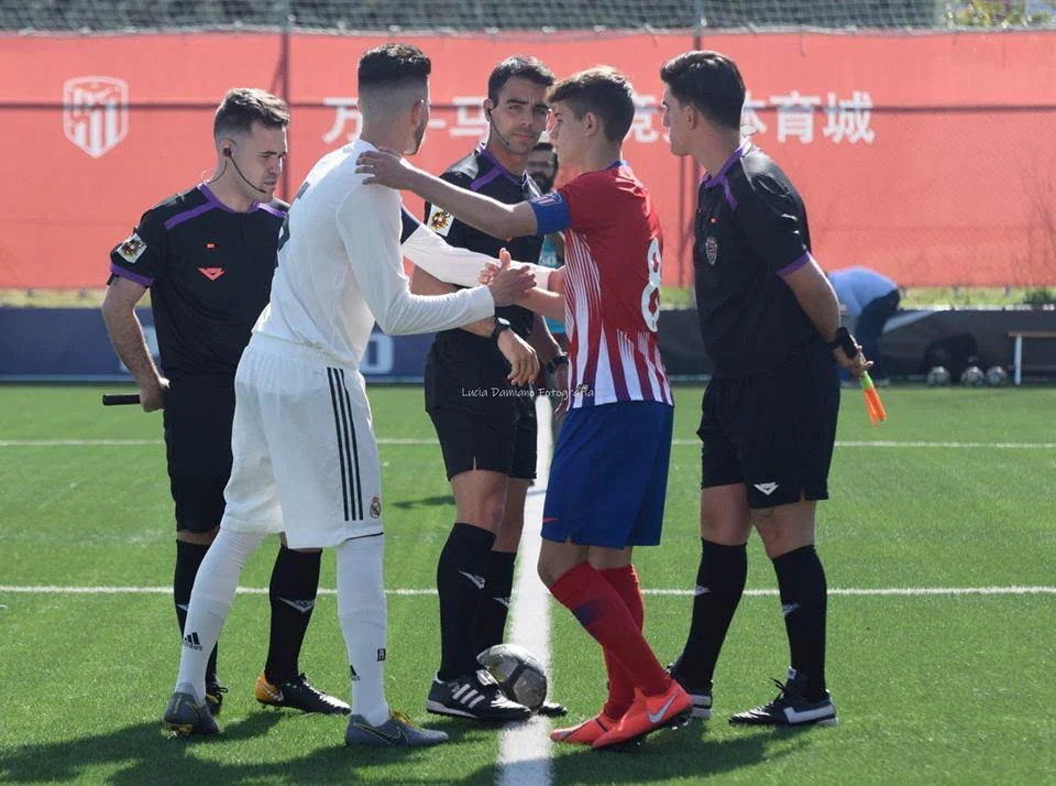 Ismael Armenteros Capitán del Real Madrid en derbi contra el Atlético de Madrid