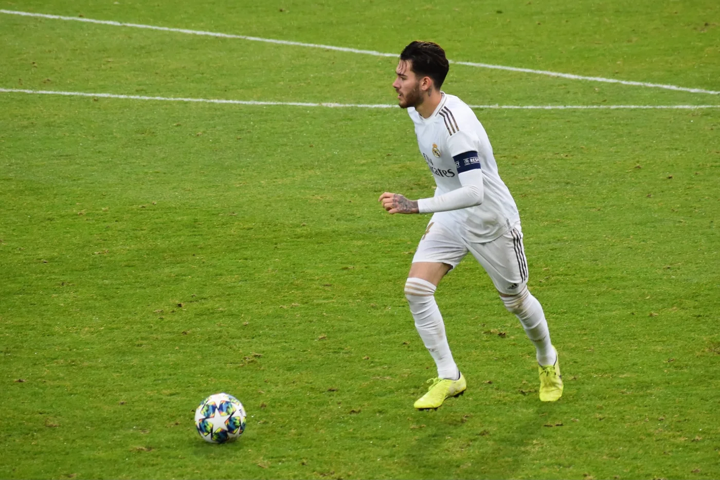 Ismael Armenteros en acción con el Real Madrid